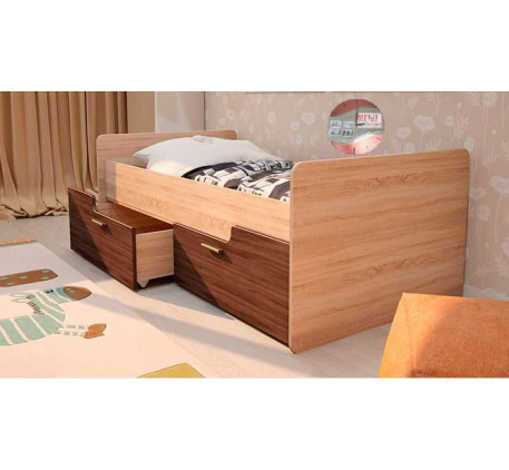Кровать Умка К-001 с ящиками МДФ, спальное место 160х80 см